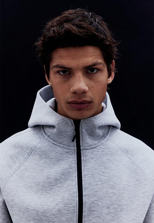 H&M - Sports zip-through hoodie with drymove™ - grey