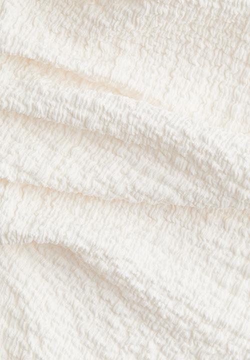 H&M - Draped bodycon dress - cream