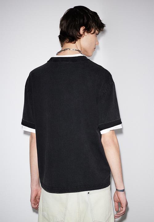 H&M - Loose fit printed T-shirt - black