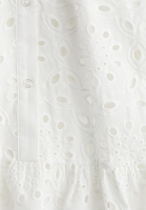 H&M - Broderie anglaise dress - white