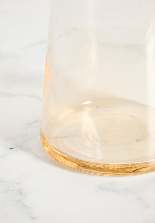Excellent Houseware - Lucern Glass Decanter- Brown