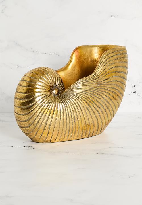 Sixth Floor - Shell Decor Object - Gold