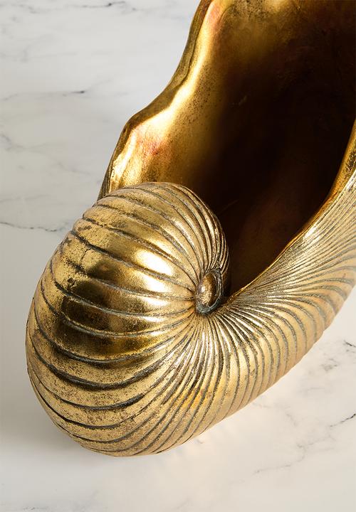 Sixth Floor - Shell Decor Object - Gold