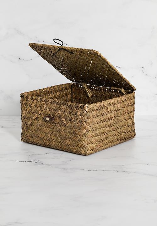 Sixth Floor - Seagrass Storage Boxes Natural 