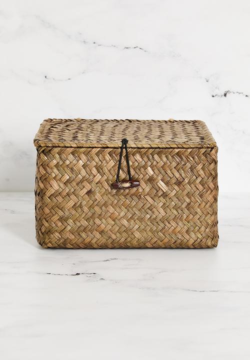 Sixth Floor - Seagrass Storage Boxes Natural 