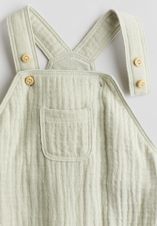 H&M - 2-Piece cotton set - light green/white