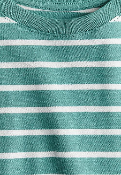 H&M - Cotton jersey T-shirt - green/striped