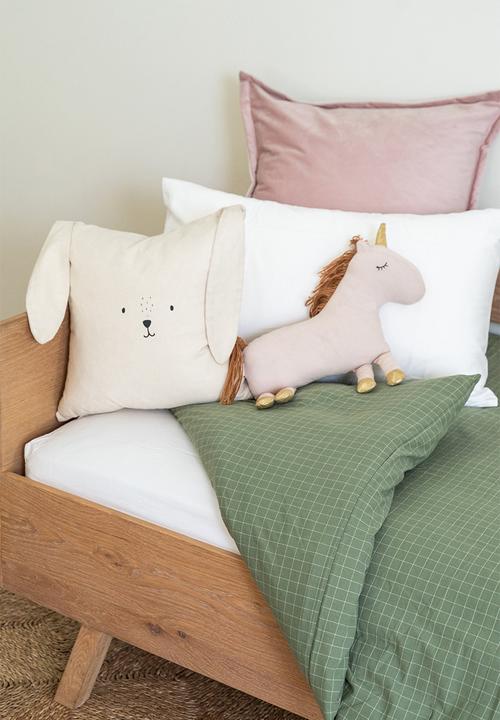 Phlo Studio - Check Washed Cotton Duvet Set - Green