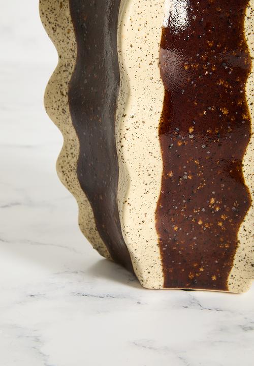 Sixth Floor - Vase Stoneware - Brown