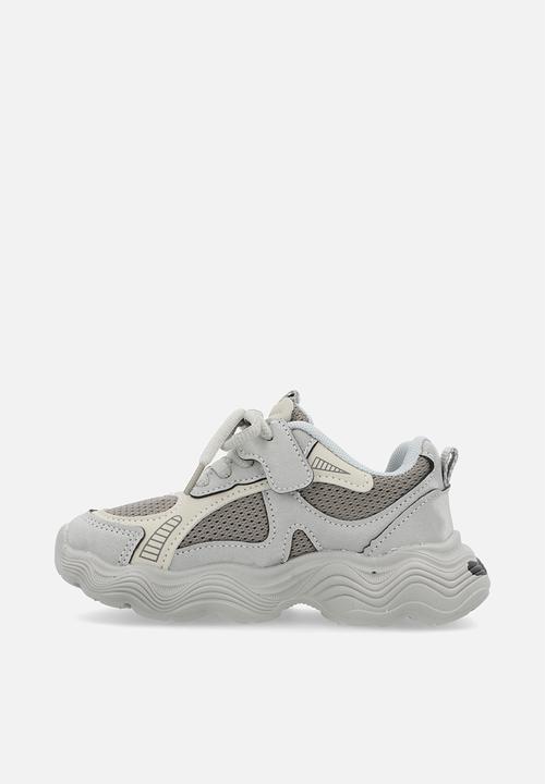 Pop Candy - Chunky lace up sneakers - grey