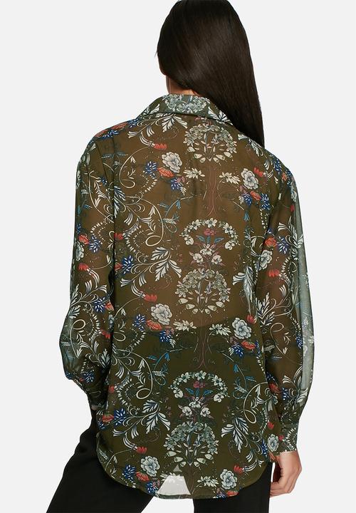 Glamorous - Floral chiffon shirt