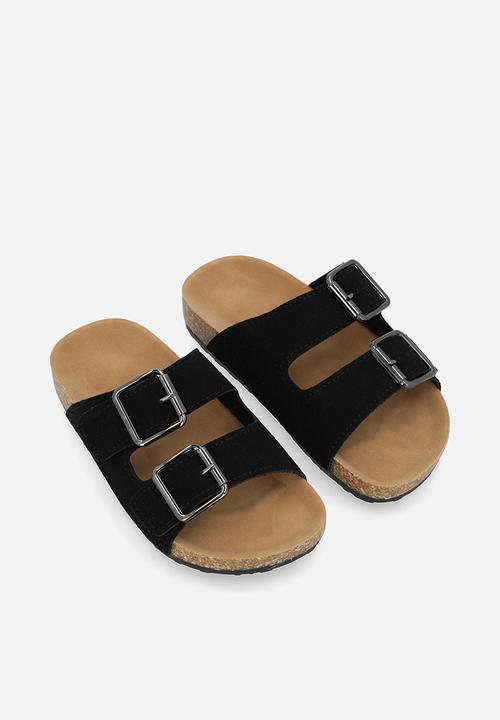 Pop Candy - Twin strap sandal - black