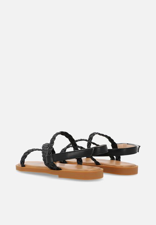 Pop Candy - Weaved sandals - black