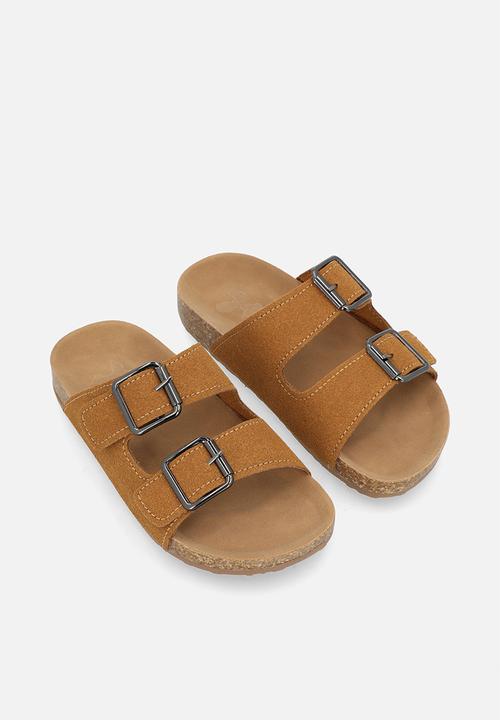 Pop Candy - Twin strap sandal - tan brown