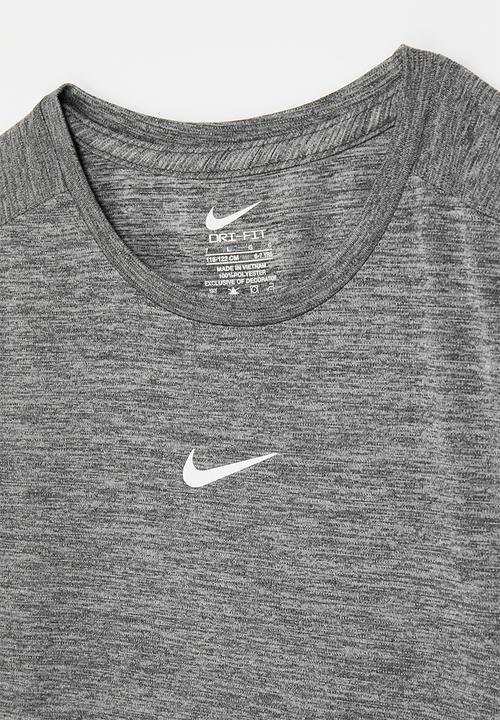 Nike - Nike dri-fit short sleeve top - black heather