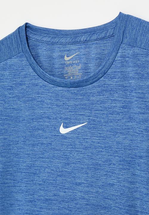 Nike - Nike dri-fit short sleeve top - game royal heather
