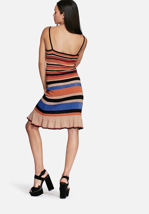 Glamorous - Lurex stripe dress