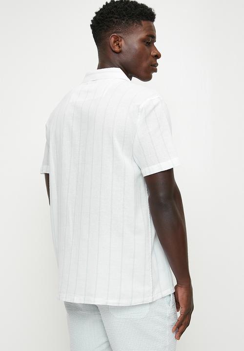 Brave Soul - Shirts - Optic White & Blue