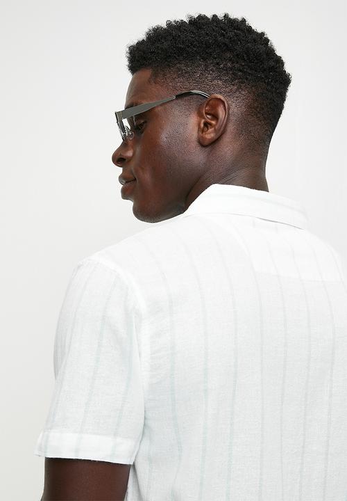 Brave Soul - Shirts - Optic White & Blue
