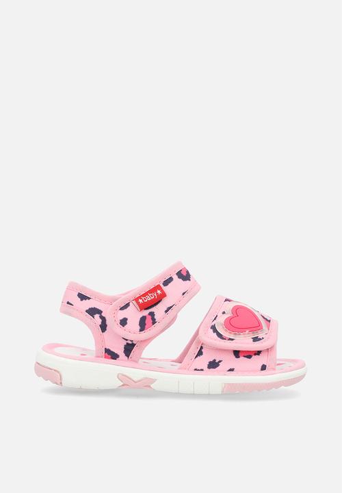 Pop Candy - Leopard printed sandals with squeaker - pink