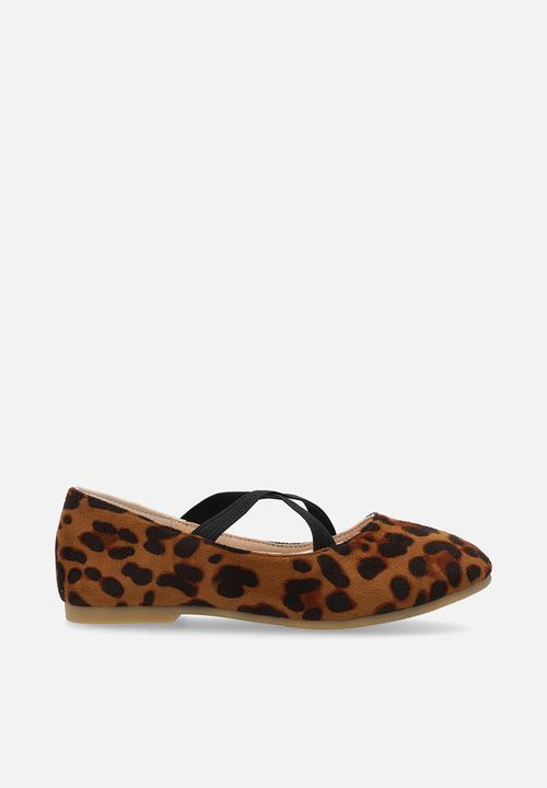 Pop Candy - Animal print pump - brown & black