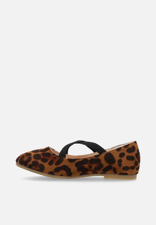Pop Candy - Animal print pump - brown & black