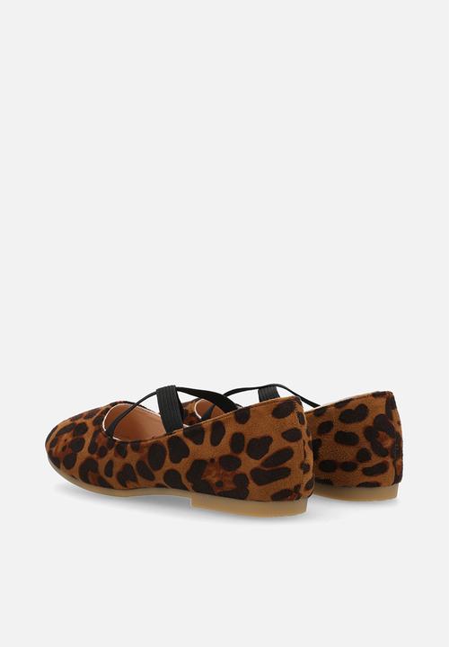 Pop Candy - Animal print pump - brown & black