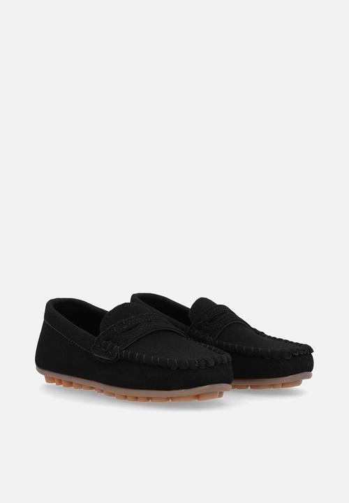 Pop Candy - Faux suede moccasins - black
