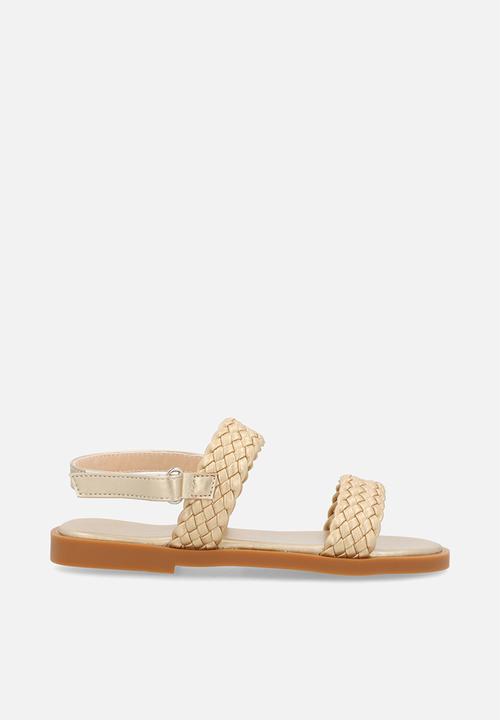 Pop Candy - Weaved sandals - gold