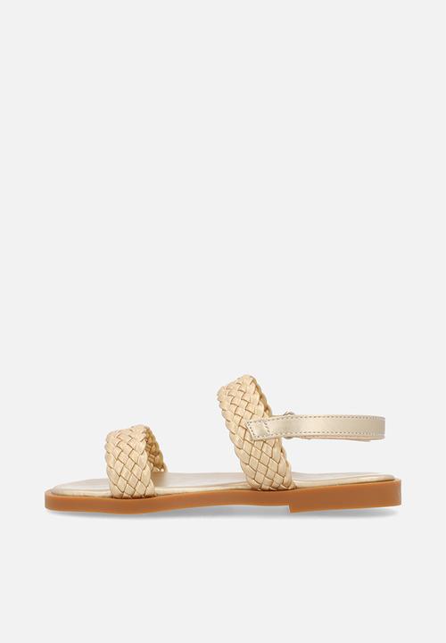 Pop Candy - Weaved sandals - gold