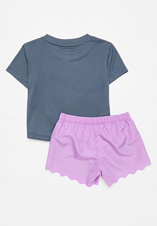 Nike - Nike woven short set - purple & dark blue
