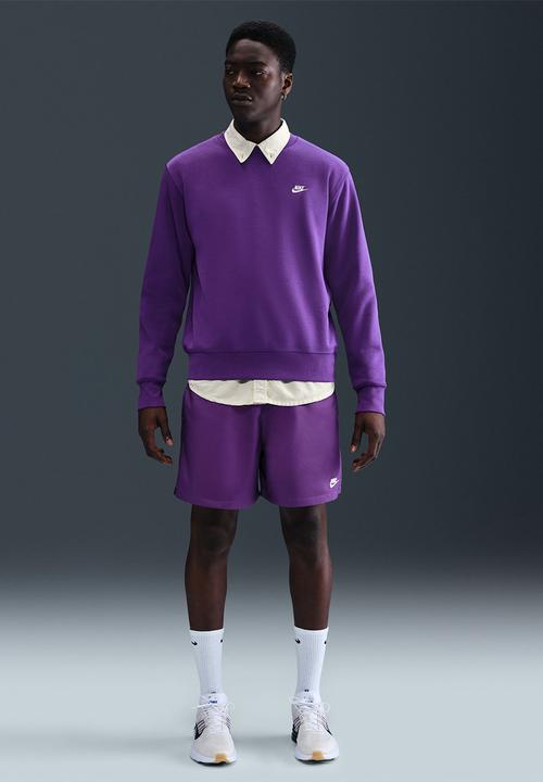 Nike Club Bb Crew Wild Grape/White Nike Hoodies, Sweats