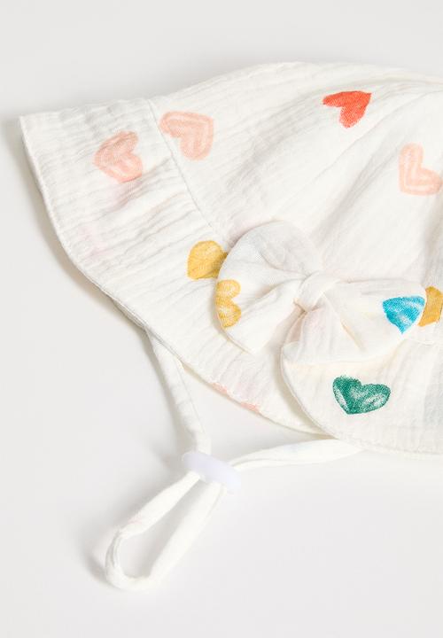 Pop Candy - Printed bucket hat - white