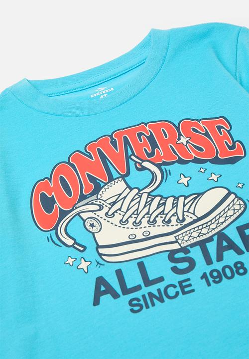 Converse - Converse trail mix graphic tee and shorts set - converse navy