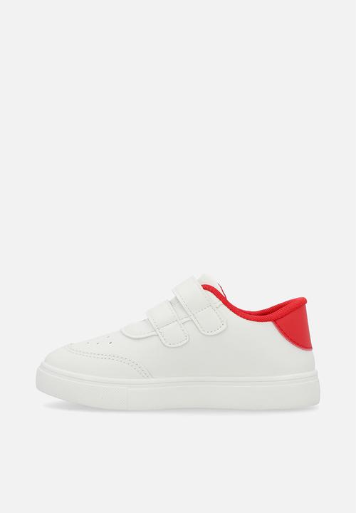 Pop Candy - Squiggle casual sneaker - white & red