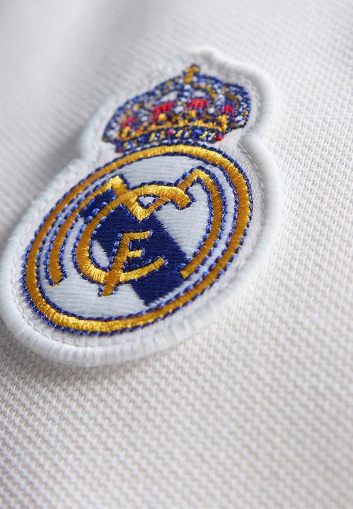 adidas Originals - Real Madrid Terrace Icons Long Sleeve Polo Shirt - White