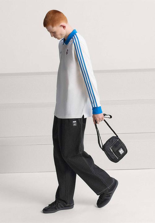 adidas Originals - Real Madrid Terrace Icons Long Sleeve Polo Shirt - White
