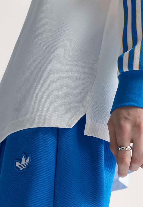 adidas Originals - Real Madrid Terrace Icons Long Sleeve Polo Shirt - White