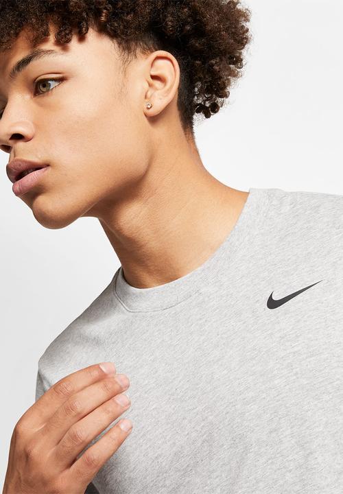 Nike - Nike Dri-Fit Tee Dri-Fitc Crew Solid - Dk Grey Heather/Black