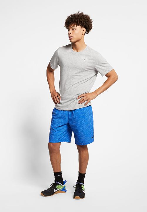 Nike - Nike Dri-Fit Tee Dri-Fitc Crew Solid - Dk Grey Heather/Black