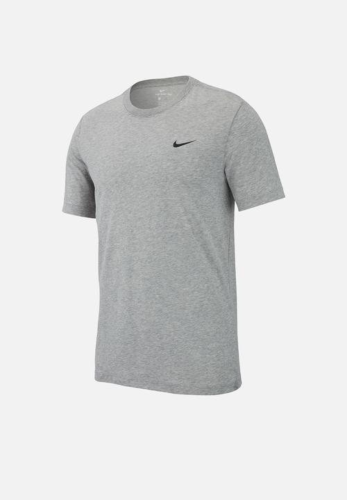 Nike - Nike Dri-Fit Tee Dri-Fitc Crew Solid - Dk Grey Heather/Black