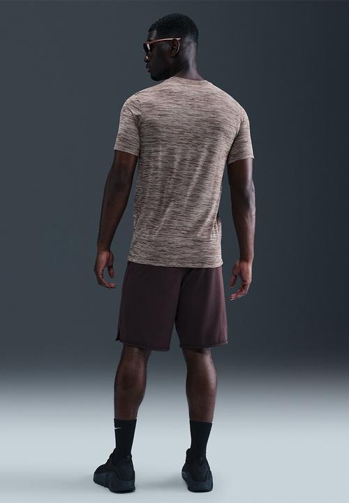 Nike - Dri-Fit New Veneer Fitness Tee - Baroque Brown/Pure/White