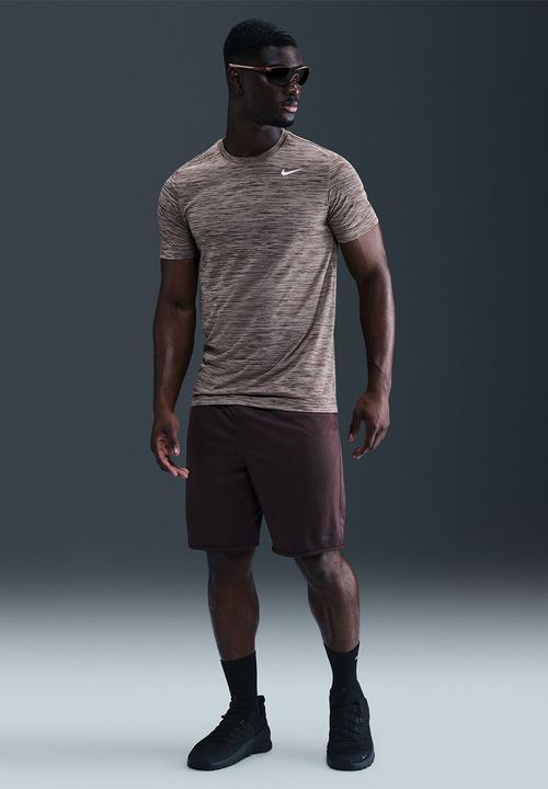 Nike - Dri-Fit New Veneer Fitness Tee - Baroque Brown/Pure/White