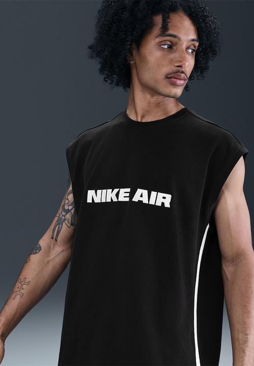 Nike - Nike Air Ss Lifestyle Jsy Top  - Black/White/White