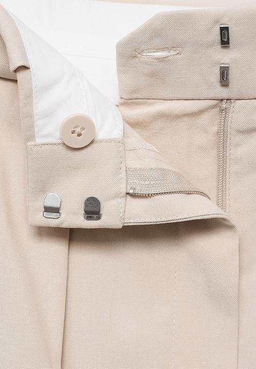 MANGO - Shorts Greta - Light Beige