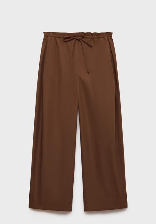 MANGO - Trousers Lupe - Brown