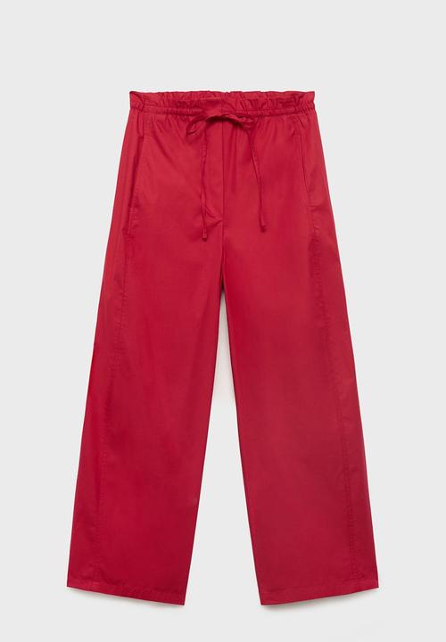 MANGO - Trousers Lupe - Red
