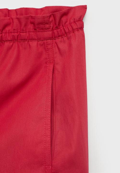 MANGO - Trousers Lupe - Red