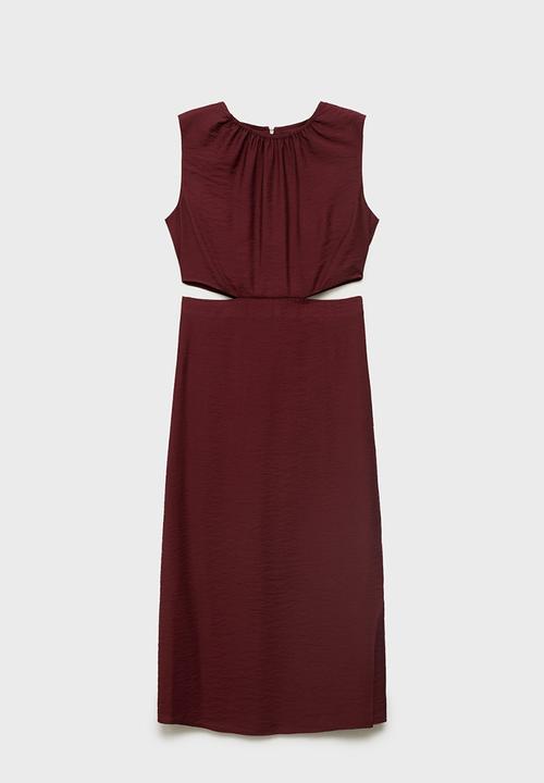 MANGO - Dress Olimpio - Dark Red