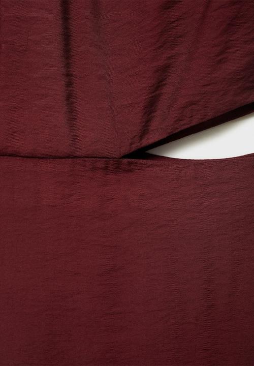 MANGO - Dress Olimpio - Dark Red